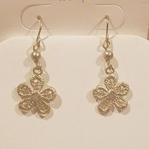Gold Flower Earrings